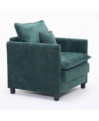 Padded Armchair with 3-Pillow Comfort Set