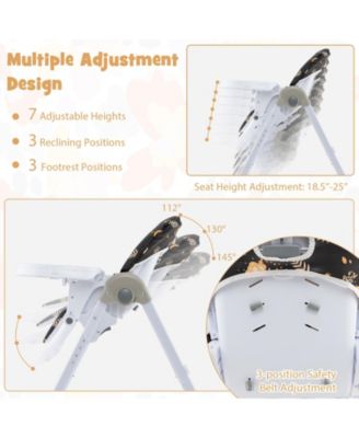 3 in 1 Convertible Baby High Chair for Toddlers