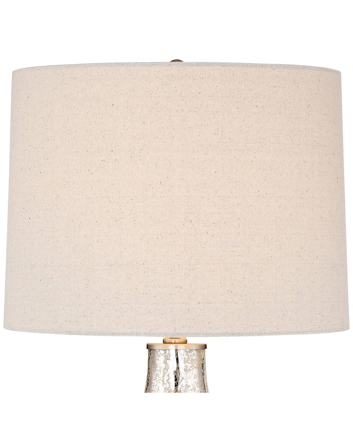 360 Lighting Waylon Modern Table Lamp with Clear Round Riser 29 1/2" Tall Mercury Glass rum Shade for Bedroom Living Room House Nightstand
