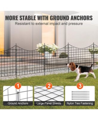Metal Animal Barrier Fence for Outdoor Patio and Dog Containment