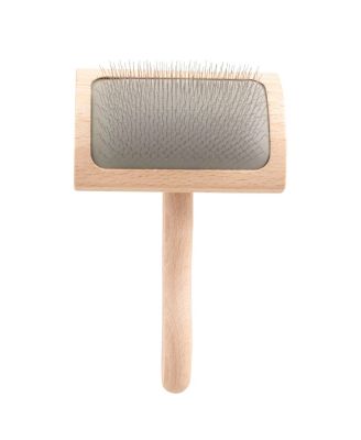 Aronkl Slicker Dog Brush Stainless Steel Pins Beechwood Handle Lightweight Groom Like Pro - Brown 135$