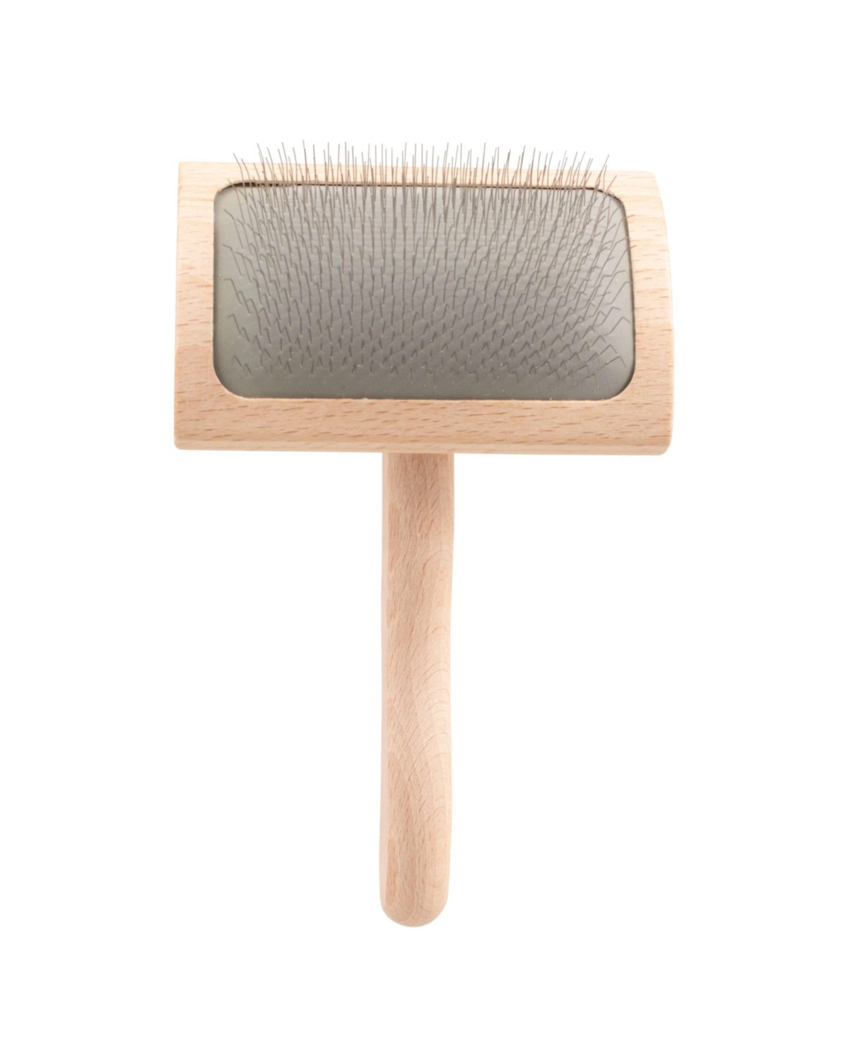 Aronkl Slicker Dog Brush Stainless Steel Pins Beechwood Handle Lightweight Groom Like Pro
