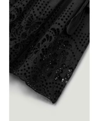 Women's Sleeveless Embroidered Midi Dress