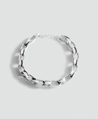 Selection Mango Womens Link Chain Necklace - Silver 70$