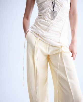 Selection Women's Satin-Finish Balloon Pants