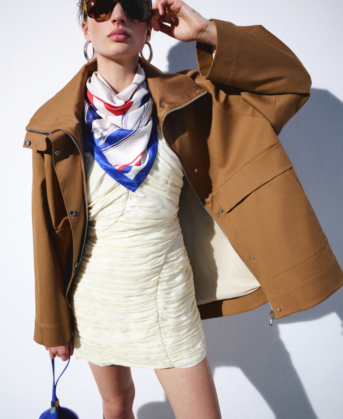 Selection Mango Women's Pleated Fitted Dress