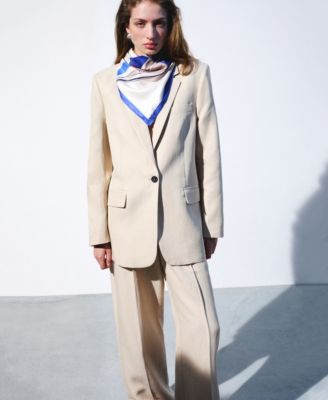 Selection Women's Straight Mid-Rise Suit Pants