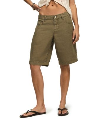 Women's Relaxed-Fit Baggy Linen Denim Shorts