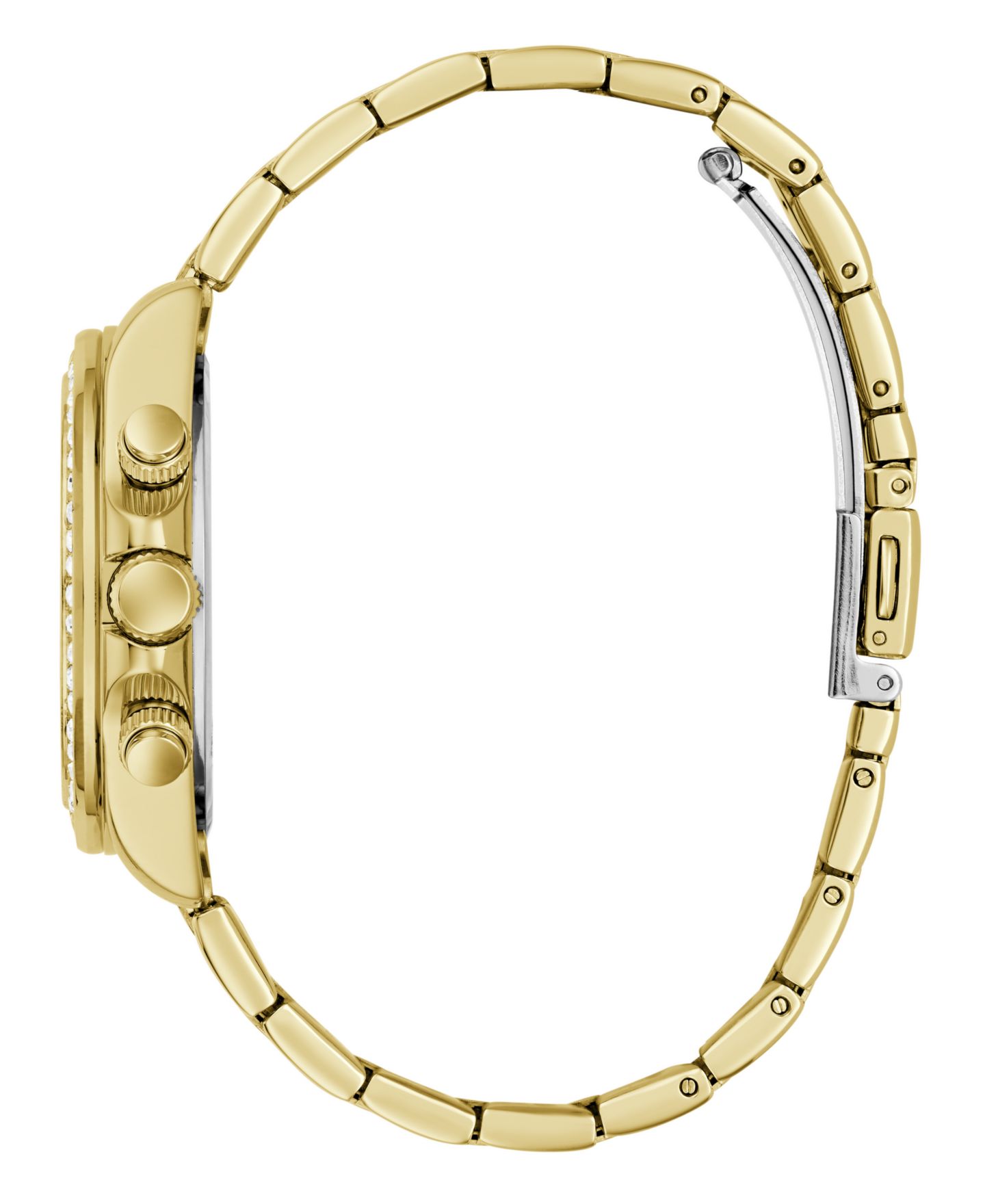 Женские часы GUESS Glitz Gold-Tone Stainless Steel Multi-Function, 36mm — фото 3