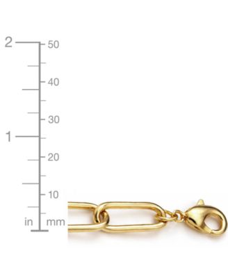 18K Gold Plated or Silver Plated Oval Link Bracelet