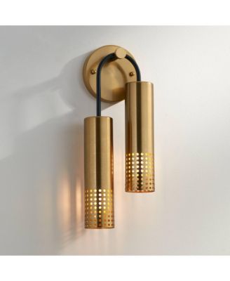 Celine 16" High Warm Gold 2-Light Wall Sconce