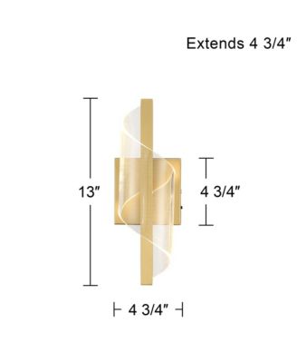 Possini Euro Cecilia 13" High Brushed Gold CCT LED Wall Sconce