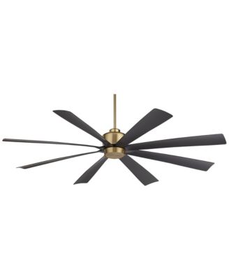 72" Grande Soft Brass LED Ceiling Fan with 12" Downrod
