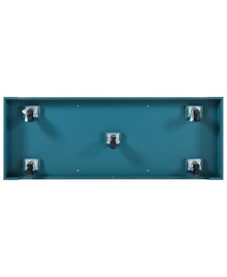  Rolling Kitchen Island  Drop Leaf, Power Outlet, Storage