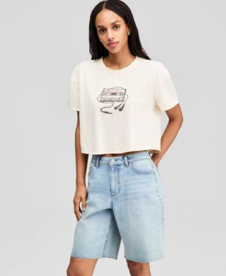 Women's Cassette Tape Graphic T-Shirt