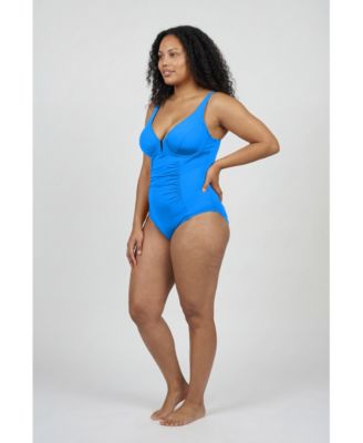 Women's Shirred Underwire One Piece Swimsuit
