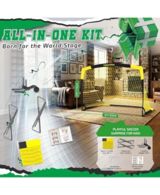 7x5 FT and 5x3.6 FT Portable Soccer Goal for Youth Players Ages 6-14, Large-Frame Design Built for Long-Term Development, Easy Setup