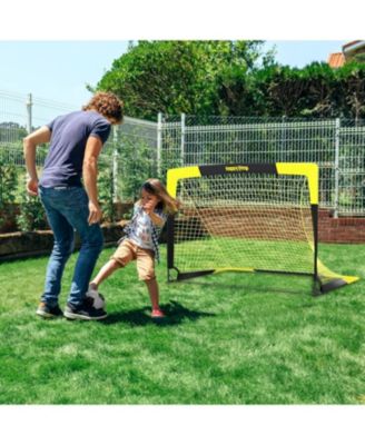 5'x3.6' Soccer Goal Net with Agility Ladder 12 Rung 20 FT Speed Training
