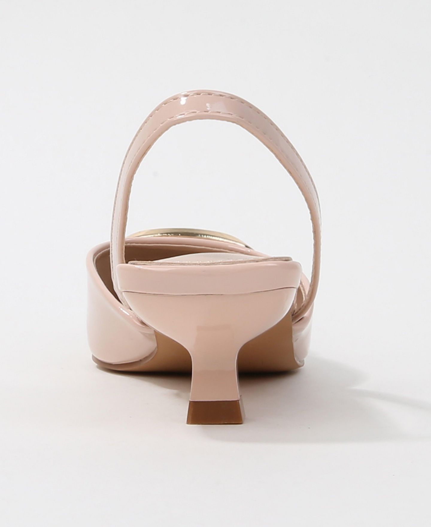 Женские туфли BERNESS Geometric Ornament Slingback Heels, цвет: Бежевый — фото 3