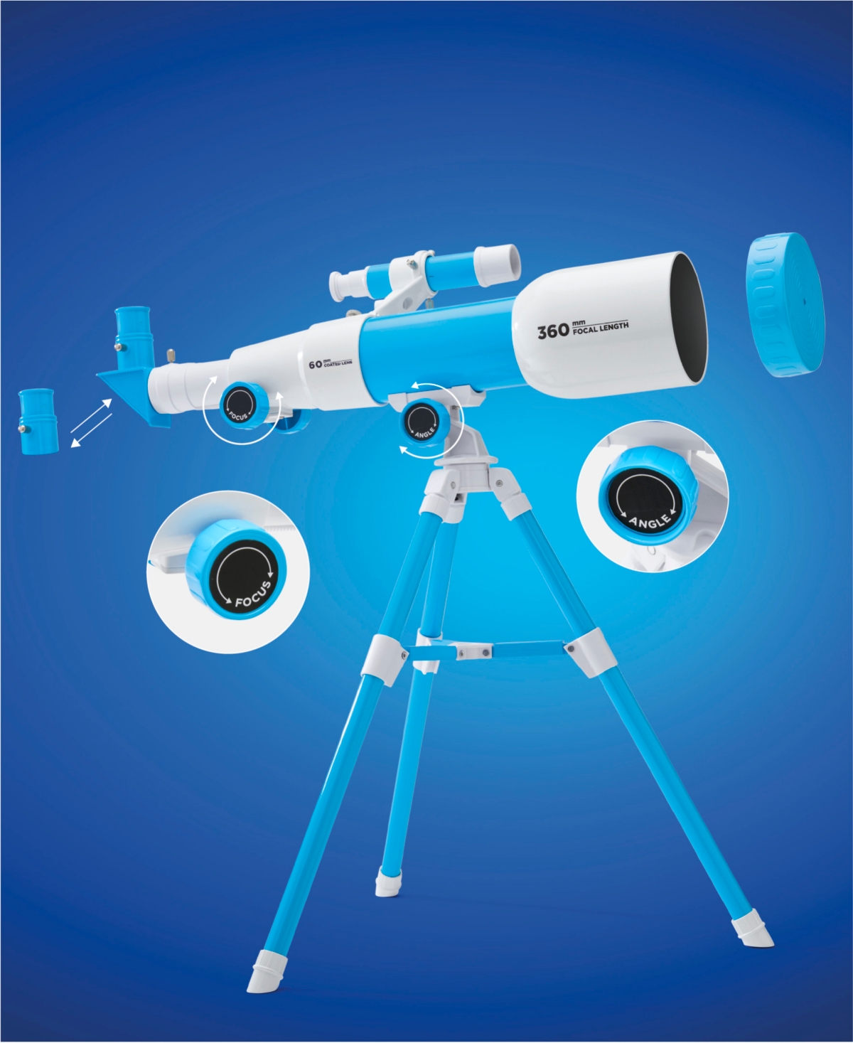 Discovery Kids Toy Telescope with Tripod