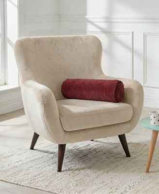 Bowery Corduroy Neckroll Decorative Pillow, 7" x 18"