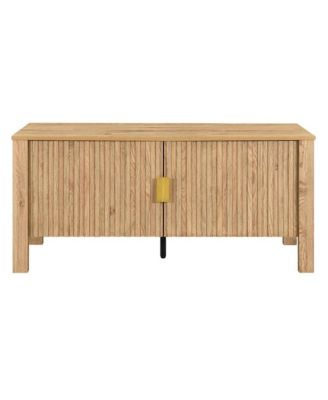 Thayer Wood TV Console with Two Doors