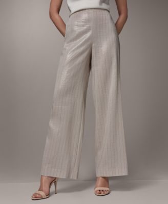 Women's Pinstripe Mid-Rise Pants