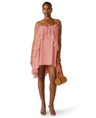 Women's Square Neck High-Low Dress