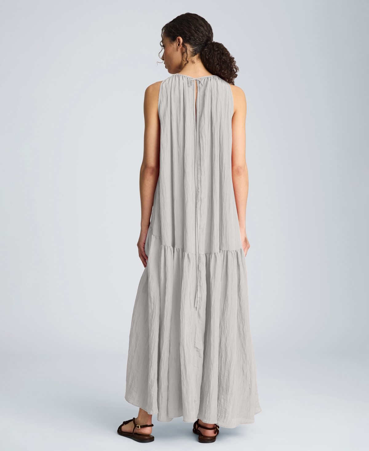 Kenneth Cole Women's Halter Neck Tiered Maxi Dress