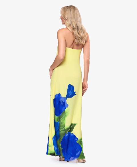 Женские платья Betsy & Adam Women's Floral Strapless Ball Gown
