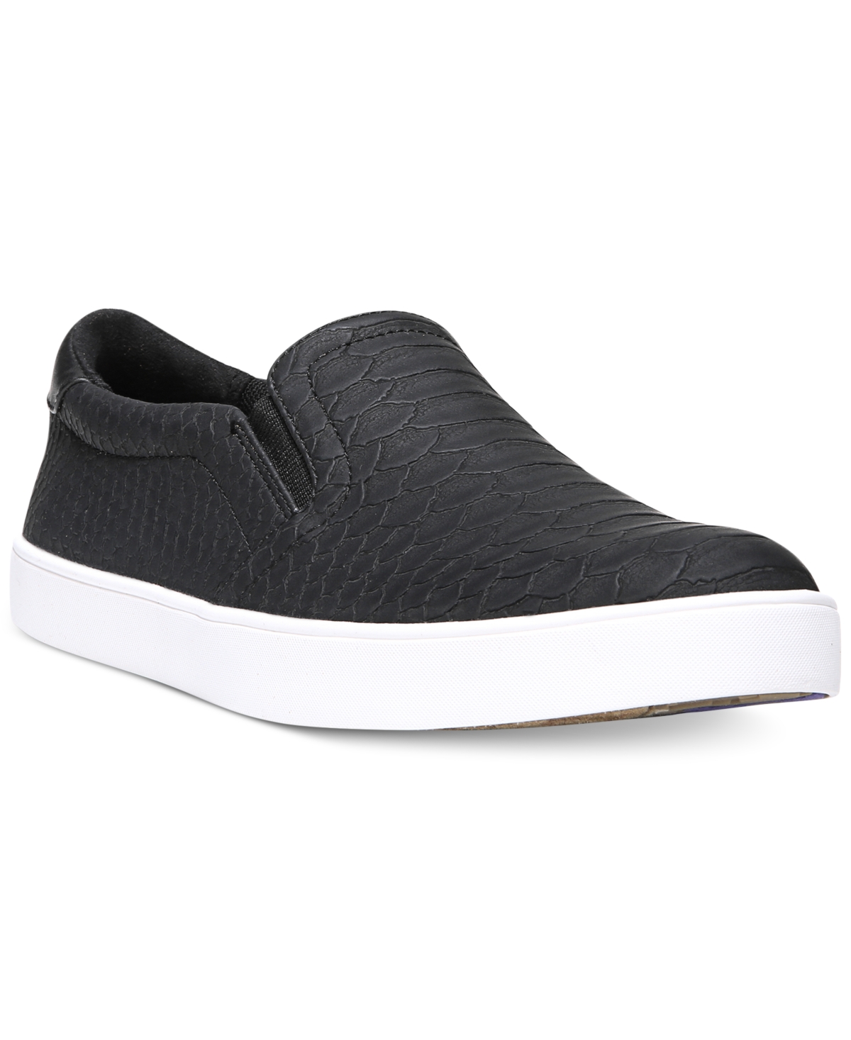 Women's Madison Slip-On Sneakers - Black Python Faux Leather