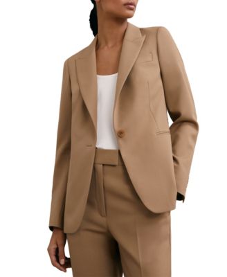 Women's Wool-Blend Single-Breasted Blazer