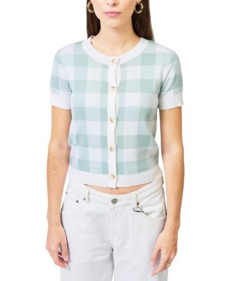 Women's Laurel Gingham Jaquard Cardigan