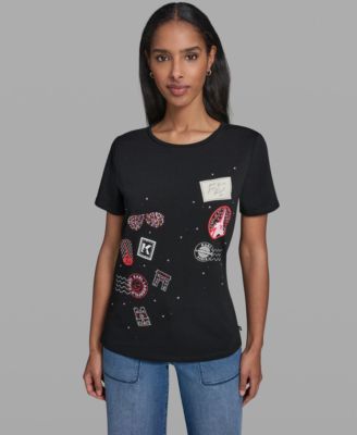 Women's Logo Motif Crewneck T-Shirt