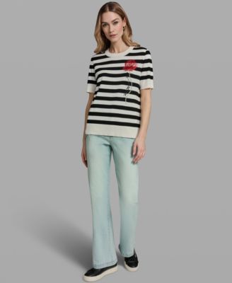 Women's Striped Crewneck Sweater