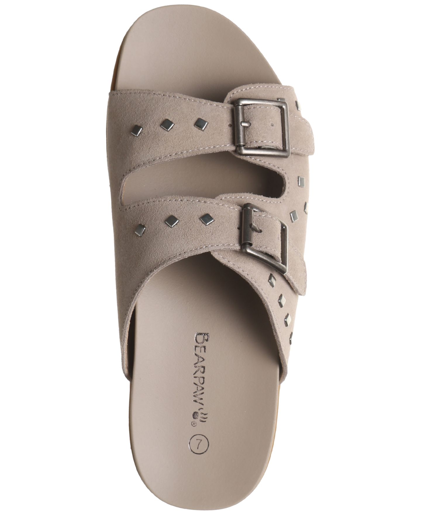 Женские сандалии Bearpaw Darcy Slip-On, цвет: Серо-бежевый — фото 3