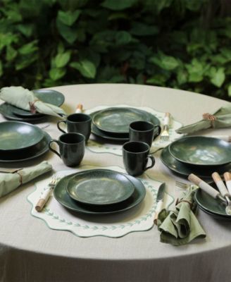 Stoneware Coffee Mugs, Set of 4