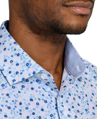 Men's Slim-Fit Performance Stretch Dress Shirt