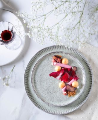 Stoneware Linhas Dinner Plates, Set of 6