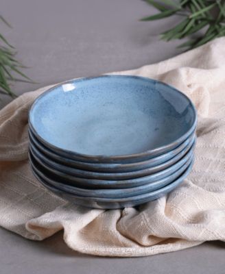 Stoneware Salad Bowls, Set of 6