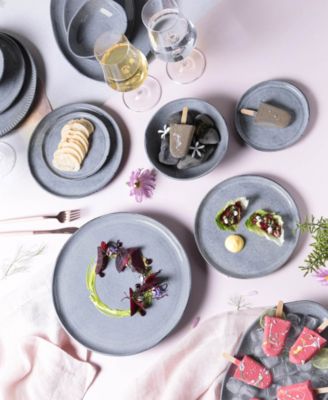 Stoneware Buffet Dinner Plates, Set of 6