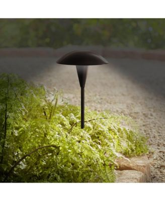 Mushroom Mid Century Modern 8-Piece Outdoor Landscape Path and Spotlight Set Porch LED Bulb Finish