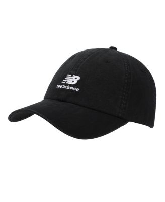 Men's Panel Stacked Logo Adult Black Hat