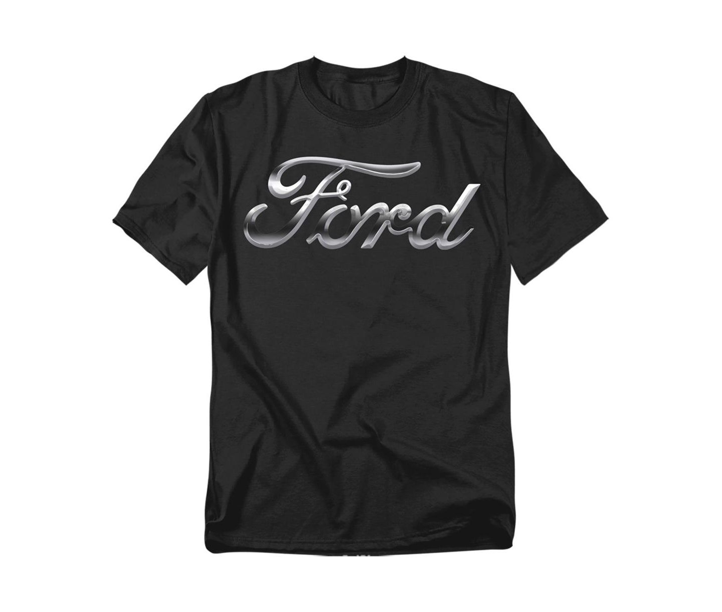 Мужская футболка Mustang Big & Tall Chrome Ford Logo, цвет: Чёрный — фото 1