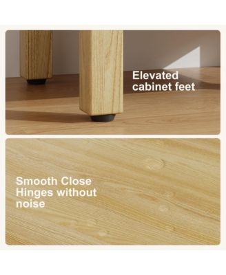 30" Bathroom Vanity with Sink, Freestanding Bathroom Sink Cabinet with 2 Soft-Closing Doors and Large Storage Drawer, Wood Vanity Cabinet