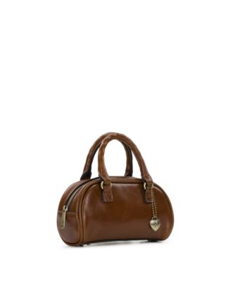 Pomezia Mini Leather Top Handle Crossbody Bag
