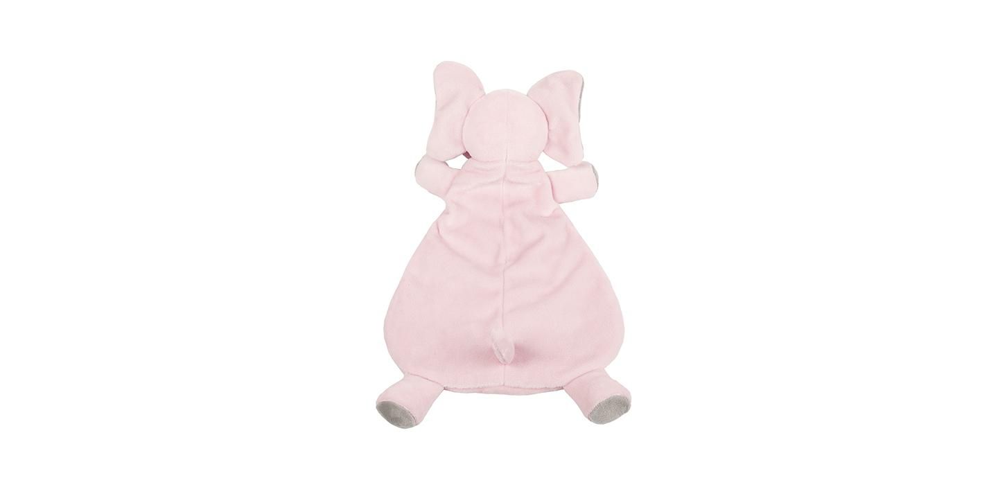 Детские мягкие игрушки Wubbanub Baby Elephant Lovey, цвет: Розовый — фото 4