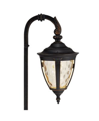 Bellagio Bronze 4-Piece Down-Arm LED Landscape Path Light Set