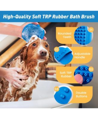 Pet Bath Grooming Kit with Shampoo Brush Washing Gloves Comb Quick Dry Towel for Dogs Cats