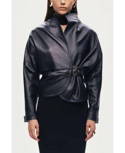 Женские куртки NOCTURNE Women's Leather Wrap Jacket